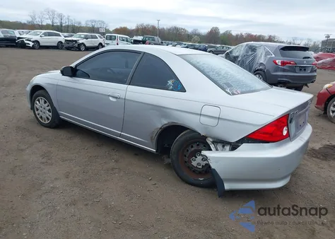 2004 Honda Civic Lx из США, поврежденный, VIN 1HGEM225X4L003248